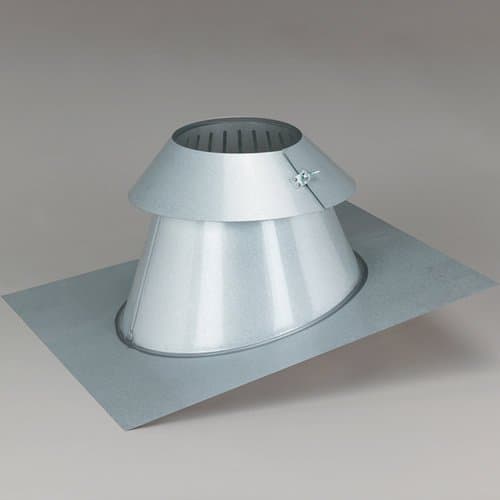 SuperPro JSC6AAF 6" Flat to 6/12 Pitch Adjustable Flashing Assembly with Storm Collar by Selkirk SuperPro