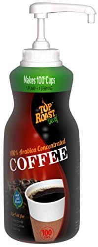 Top Roast Decaf Concentrate w/ Microground Liquid Coffee | 15.2 Ounce Pump Bottle - Makes 100 Cups
