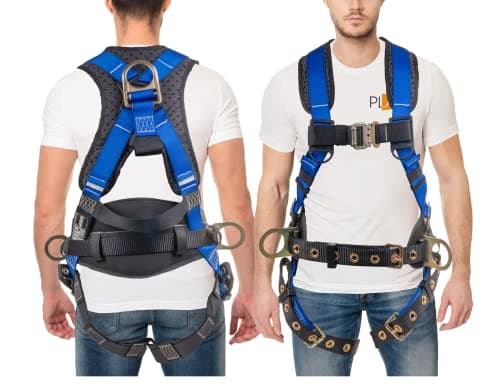 Palmer Safety Hammerhead 5pt Safety Harness Back Padded, QCB Chest, Tongue Buckel Legs Straps, Back & Side D-Rings