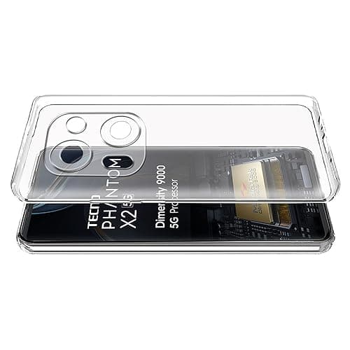 Amazon Brand- Solimo Mobile Cover for Tecno Phantom X2 5G (Soft & Shockproof Back Case with inbuilt Cushioned Edges), Transparent
