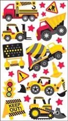 Sticko Sparkler Classic Stickers-Construction Zone (6-Pack)