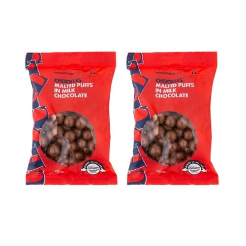 Woolworths Chuckles Malted Puffs Bulk Pack 250g | 2 Pack |
