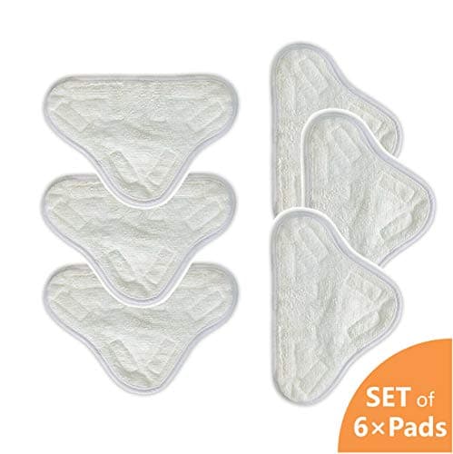 eoocvt 6pcs Microfibre Steam Mops Cleaning Pads Replacement Steam Mop Compatible for H2O X5 H20 Washable