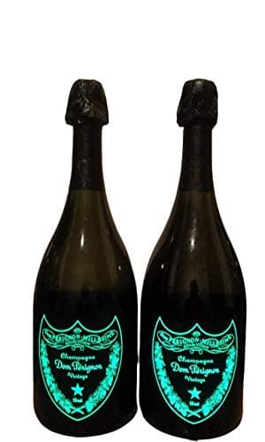 Dom Perignon 2 x 75cl luminous decorative (empty and closed)