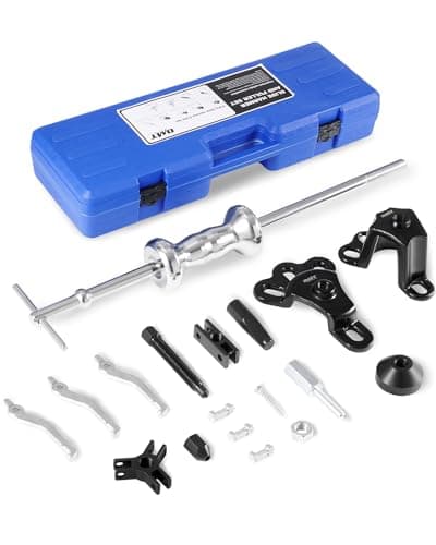 OrionMotorTech 9-Way Slide Hammer Puller Set, Front Wheel Hub Bearing Remover & Rear Wheel Axle Shaft Puller Tool Kit