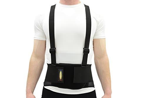 Maxar Work Belt - (Industrial Lumbo-Sacral Support) - Deluxe, X-Large, Black by Maxar