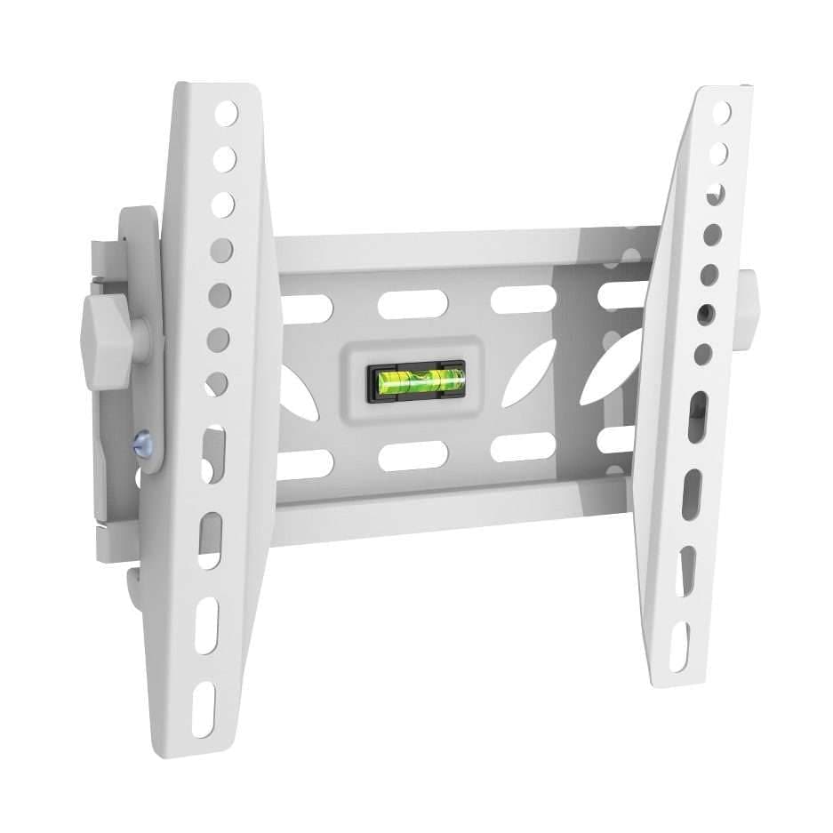 intec brackets – Strong Slim fit Flat TV Wall Mount with adjustable in White - fits screens 19-40 inch Screens. Extra strong 50KG Rated.
