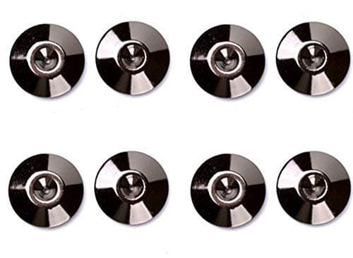 Solid Pure Copper 24K Black Nickel Plated Speaker Spike Pads Shoes feet Set of 8 Pieces