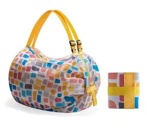 I-PRIORINE Multi Purpose Lightweight, Waterproof, Foldable Backpack Travel Duffle Bag - Luggage Bag (Yellow)