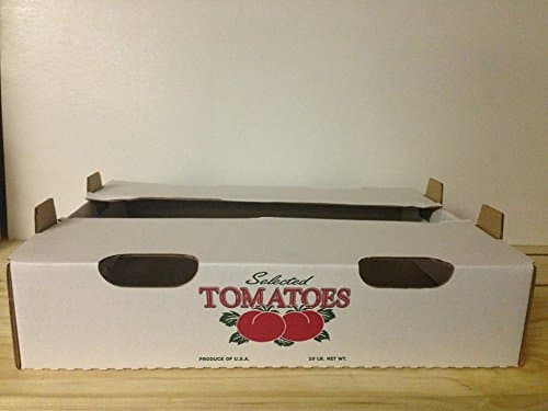 Tomato Box 10 lbs. (Flat) 50 Count with Two Color Tomato Print