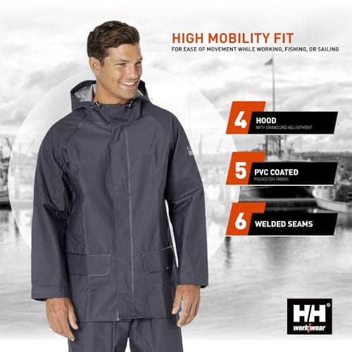 Helly Hansen Workwear Men's Mandal Rain Jacket