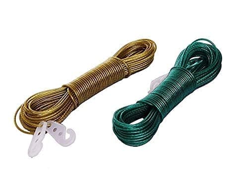 - Dmitry 10 Meter Multi use Anti Rust PVC Coated Stainless Steel Wire Rope for Hanging Drying Clothes