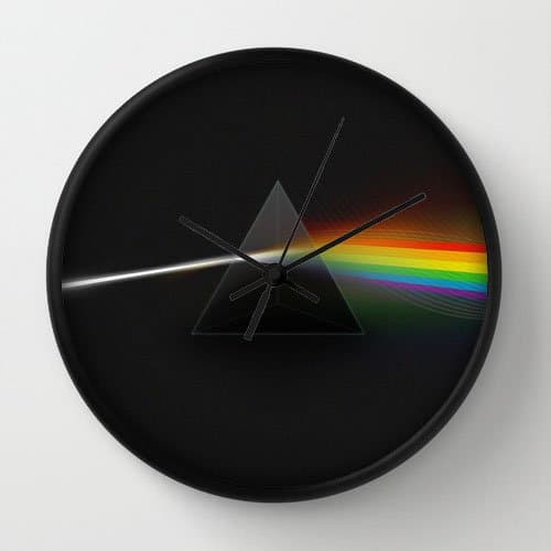 TangCool Custom Clocks Art Design Wall Decor Clock aa36 pink floyd dark side of the moon music art 30 Black Frames Wall Clock Modern Design Watch Wall 10" Diameter Unique Wall Clocks