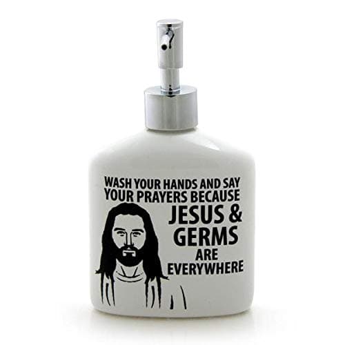 Jesus And Germs Soap Dispenser