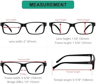 Eyekepper Vintage Reading Glasses for Men - 5 Pack Spring Hinges Classic Readers