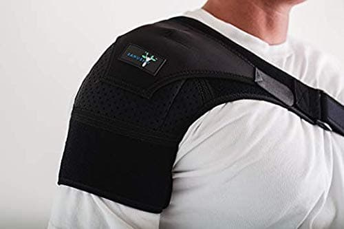 Shoulder Support Brace with Hot/Cold Therapy Included, Fully Adjustable for Left or Right Shoulder, with Compression Pad – Shoulder Brace to Help with Pain and Injury Relief - SANUSFIT