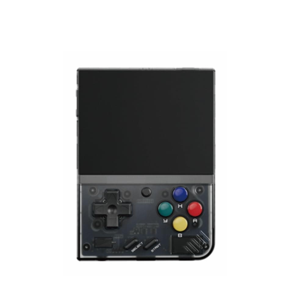 Miyoo Mini Plus Portable Handheld Video Game Console Mini+ Black 64GB Linux System Calssic Emulators 3.5-inch IPS Screen Game Player Rechargeable 3000mAh Battery