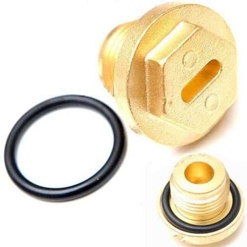 BRITPART BRASS PLUG DRAIN AND O RING KIT FOR RADIATOR FILLER COMPATIBLE WITH LAND ROVER DISCOVERY 1 1994-1999 V8 MODEL PART # ERR4686B / ERR4686 & ERR4685