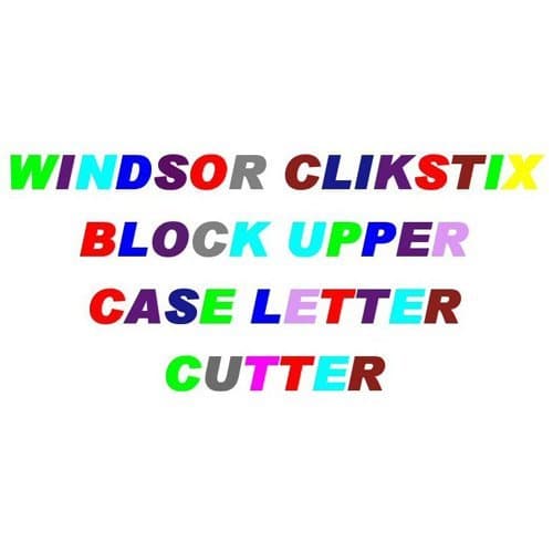 Windsor Block Uppercase Letters Clickstix Cutter