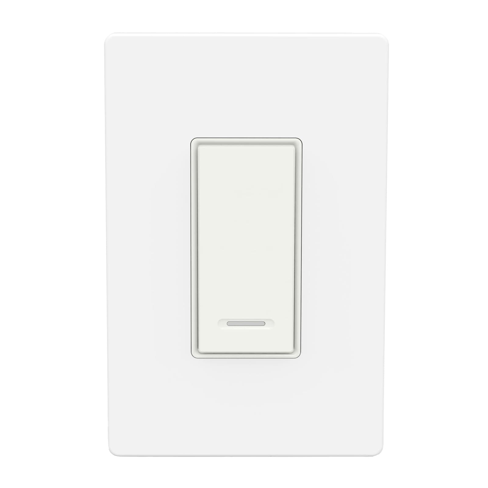 BN-LINK WiFi Smart in-Wall Light Switch, No Hub Required with Timer Function, White, Compatible with Alexa and Google Assistant, Neutral Wire Needed, 2.4 Ghz Network Only