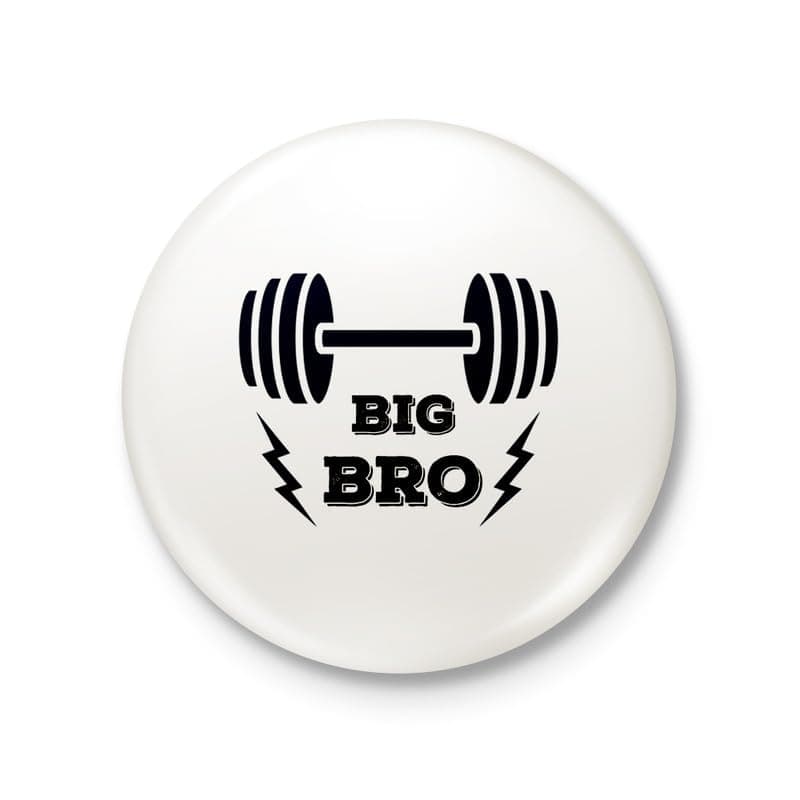 Bindaas Gifts Plastic Button Badge Round Shape (44mm), Printed design on Badge Big Bro(Pack of 6)