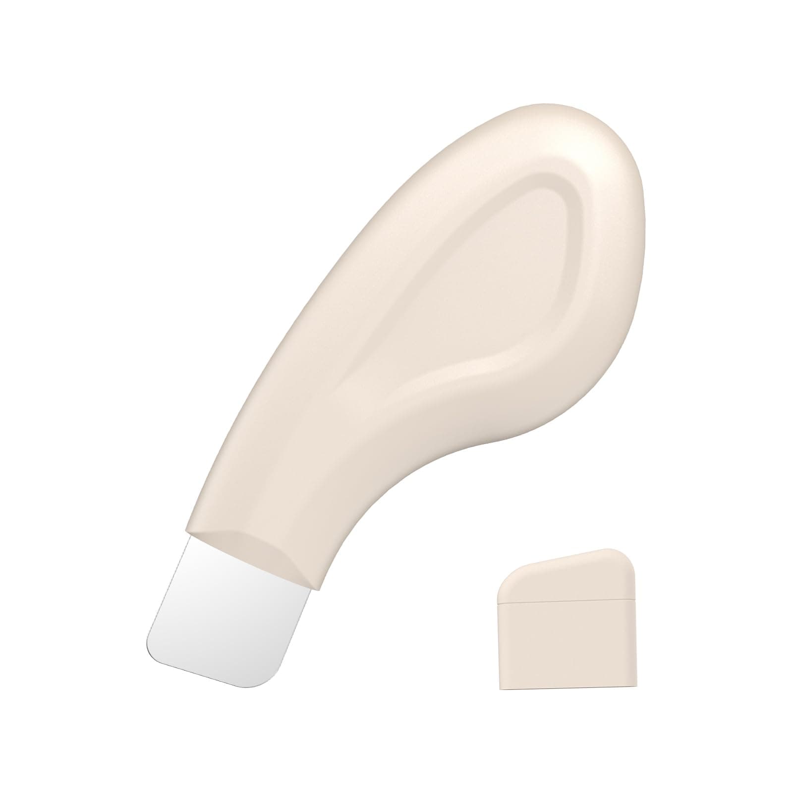 Sookga Blackhead Remover Tool, Silicone Face Scraper for Deep Cleansing, Skin Scrubber Face Spatula, Nose Acne Remover, Skin Care Tool for Men and Women (Beige)