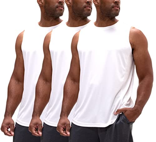 DEVOPS 2 Pack Men's Relaxed-Fit Workout Gym Tank Top Sleeveless