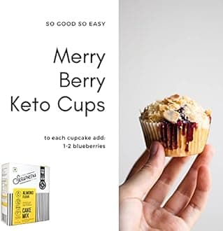 Serapheena Almond Flour Vanilla Victoria Cake Mix, 120g | Keto, No Sugar, Diabetic Friendly, Quick and Easy to Make