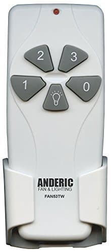 Anderic 53T Ceiling Fan Remote Control Replacement - fits UC7070T Harbor Breeze Hampton Bay, Replace 2AAZPFAN53T L3HFAN11T FAN-11T L3HFAN35T1 UC7070T KUJCE9103 CHQ8BT7030T CHQ7030T UC7030T FAN-53T