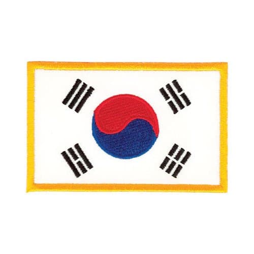 Tiger Claw Korean Flag Patch - 3 1/2" wide