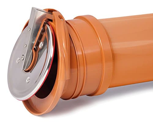 PVC Plastic Check Flap Valve Self Activating End Drainage Backwater 110mm