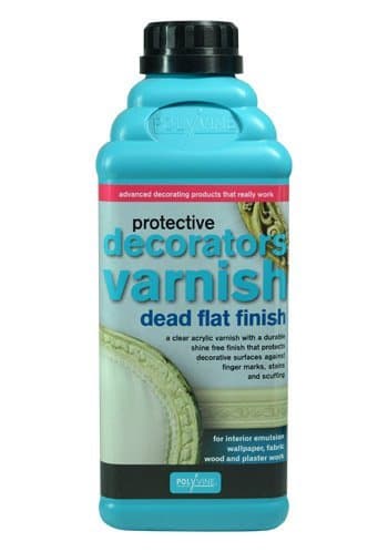 Polyvine : Dead Flat Decorators Varnish (Interior/Exterior) : 1 Litre