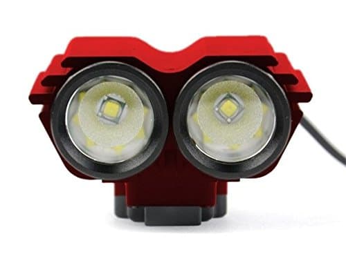 Cibo 2000LM LED Torch Lamp Bicycle Dual Head Flashlight Cycle Bike 2 CREE Headlight