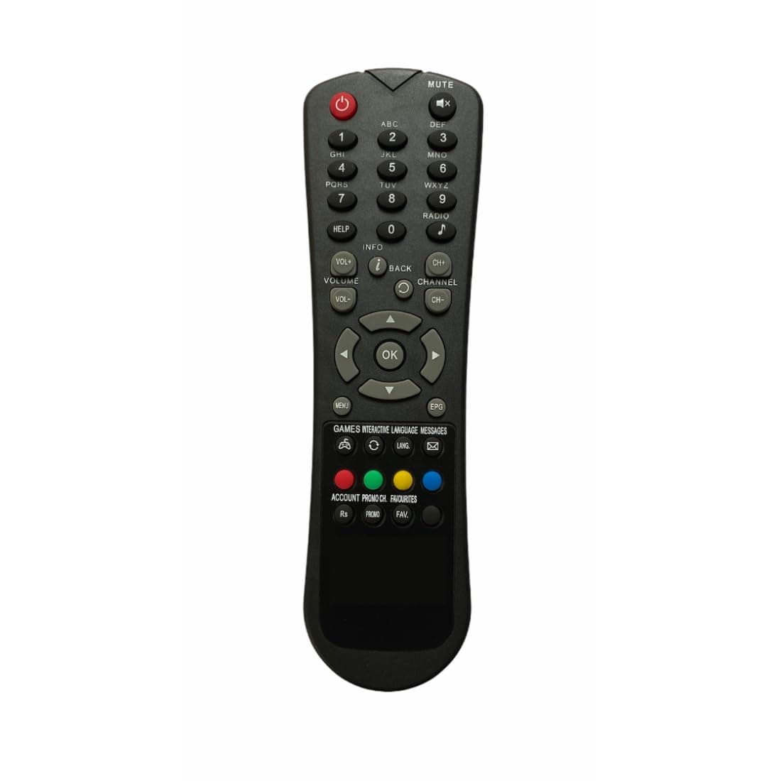 Upix Set Top Box Remote No. 3, Compatible/Replacement for Hathway Set Top Box Remote Control (Exactly Same Remote Will Only Work)