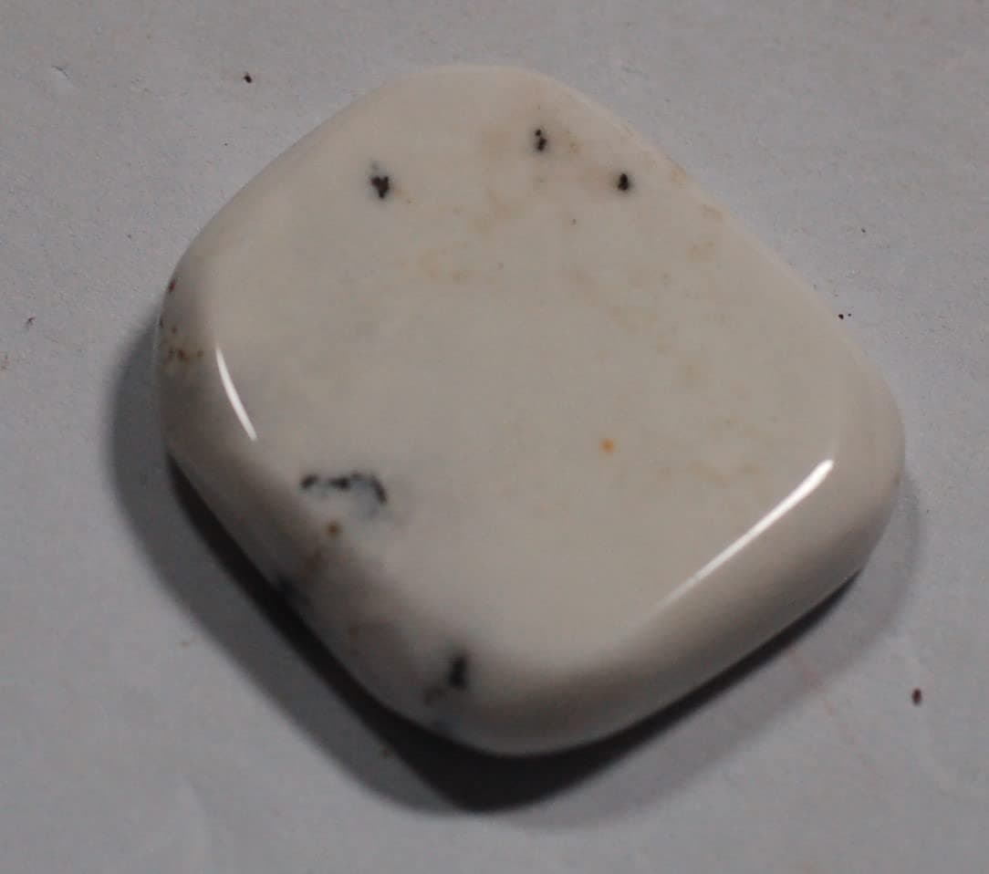 Polished MERLINITE Slice 2.7 x 2.3 cm 7.96 gm Wizard Stone Dendritic Agate #G