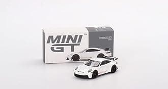 True Scale Miniatures Model Car Compatible with Porsche 911 (992) White Limited Edition 1/64 Diecast Model Car MGT00478