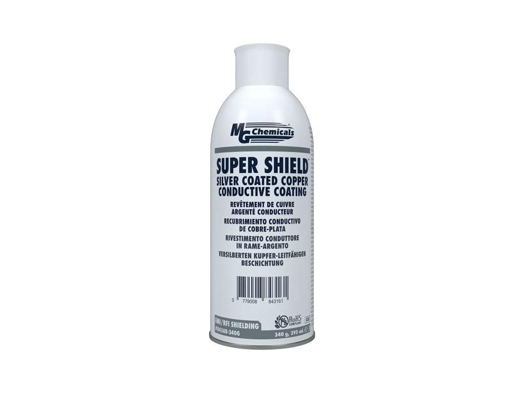 Super Shield Silver Beige Coated Copper Conductive Coating, 12 oz, Aerosol Can, 843AR-340G