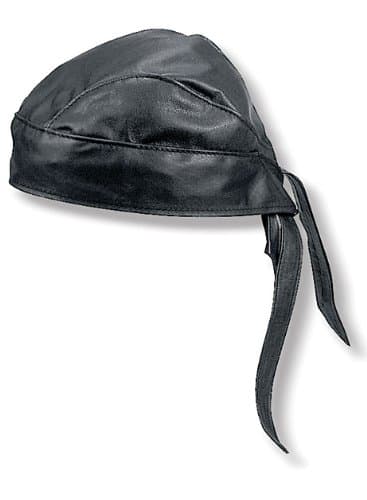 Carroll Leather I0100 Black Leather Head Wrap
