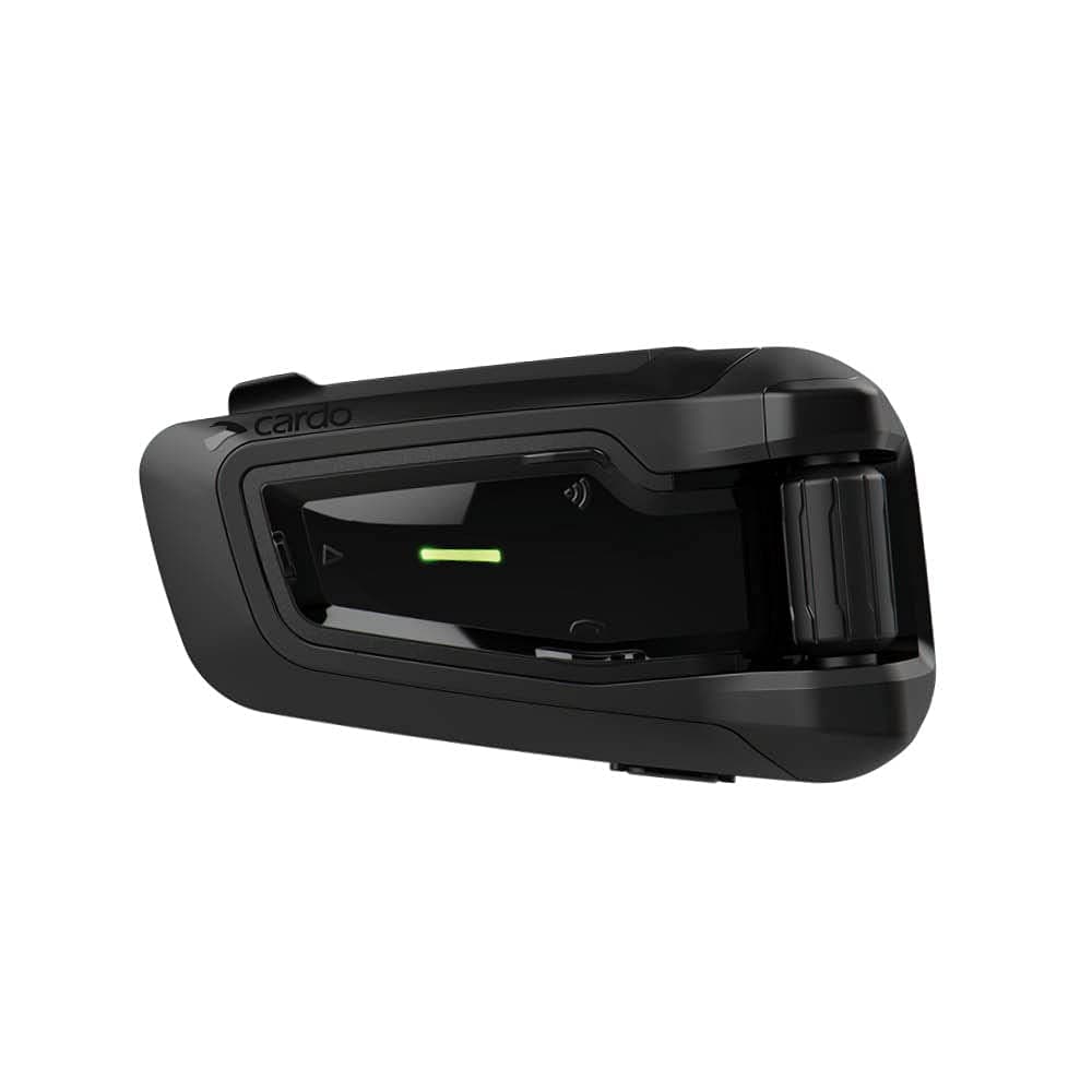 CARDO PTB00040 - PACKTALK Special Edition Motorcycle Bluetooth Communication System Headset - Black, Single Pack