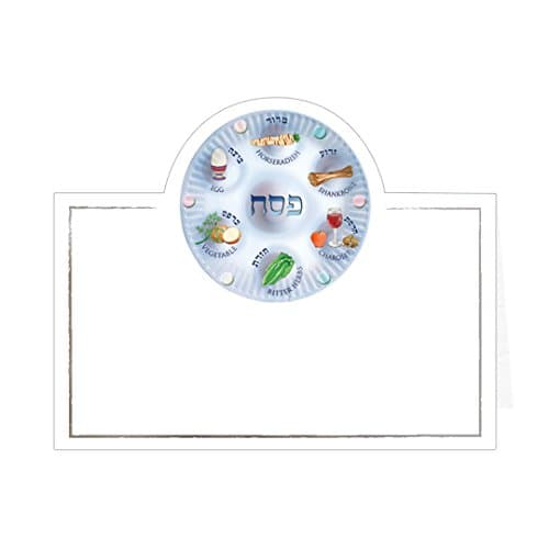 Passover Placecards With Seder Plate Design