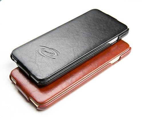 URWay Handmade Luxurious Leather Vertical Flip Case for iPhone 6 & iPhone 6S - BROWN