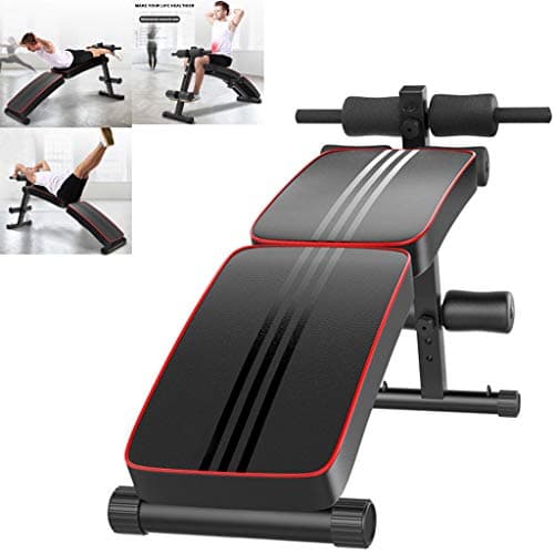 Home Gym Foldable Decline Sit up Bench, Adjustable Weight Bench Workout Abs Benchs for Bench Press, Sit-ups, Leg Lifts, Dumbbell Curls, Full Body Fitness (AS shown)