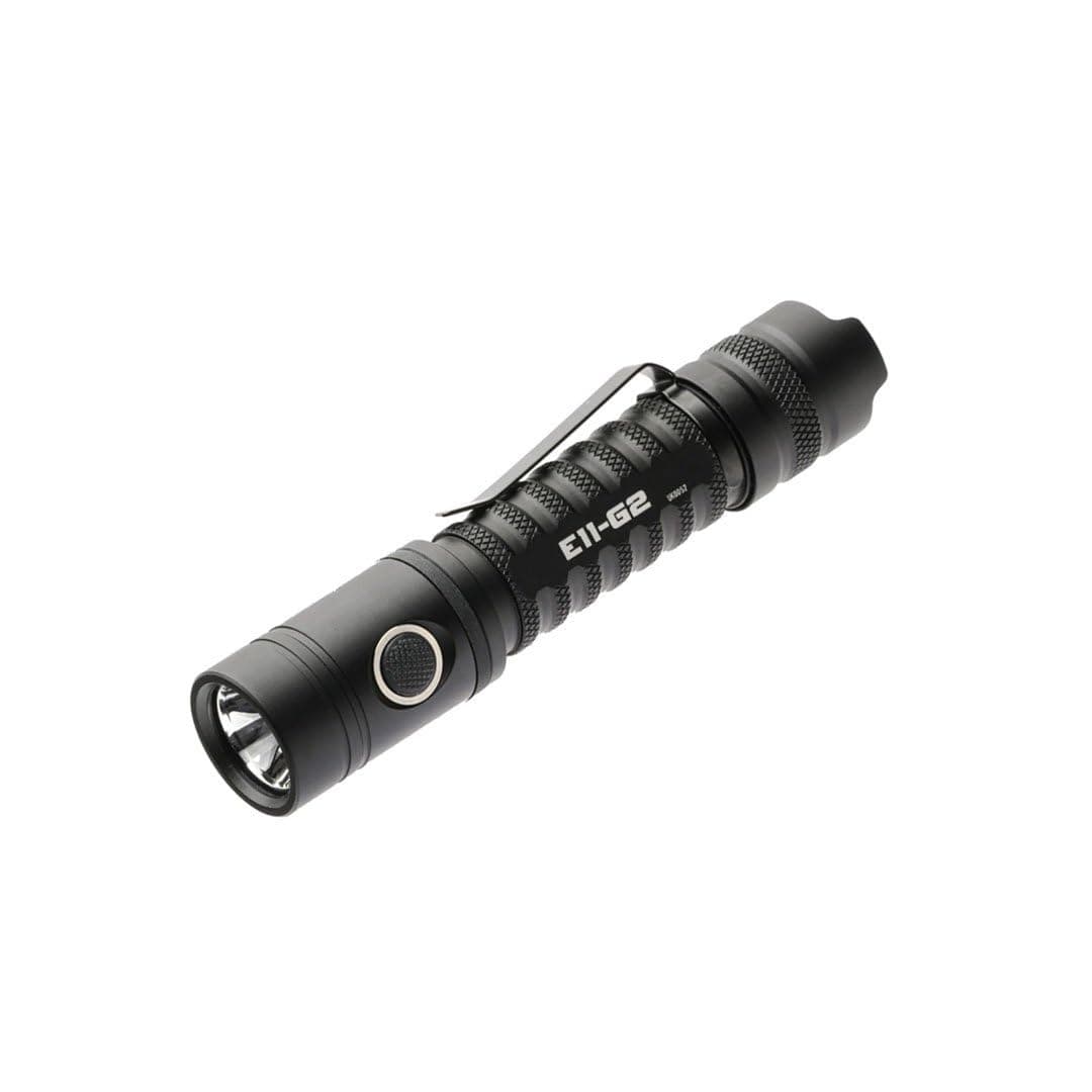 PowerTac E11-G2 Compact LED Flashlight – Extremely Bright 1300 Lumens Perfect for Everyday Carry or Professional Use, Rechargeable Type-C Charging Port, Waterproof, Hands-Free Operation