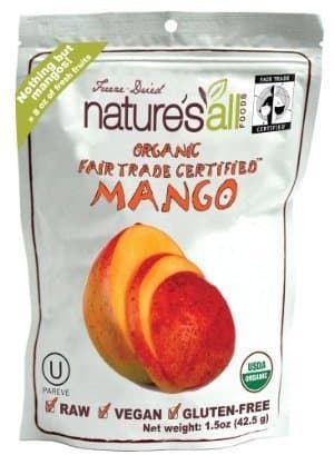 NATURES ALL MANGO FRZ DRD RAW ORG, 1.5 OZ by Natures All Food