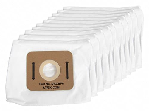 HEPA BackPack Vac Replacement HEPA Filter Bags, 10 Pack