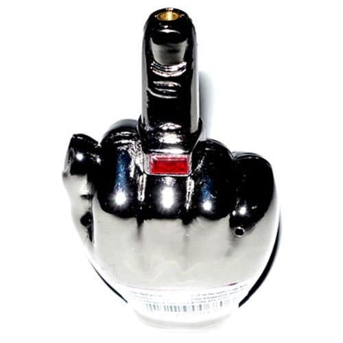 Middle Finger Refillable Butane Torch Lighter with Sound