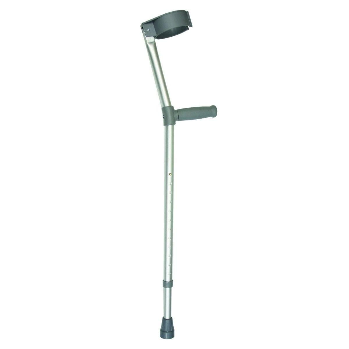 Adjustable Crutches, Ergonomic Handle, Single Adjustable, 690-940mm (27-37") Handle to Ground Height, Forearm Crutch Assistance, Lightweight Walking Aid (Eligible for VAT relief in the UK)