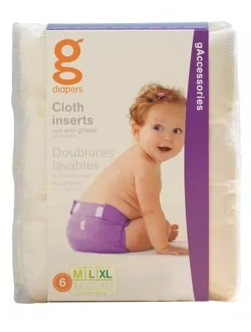 gDiapers gCloth Inserts Medium/Large/XL 6.0e (pack of 1)