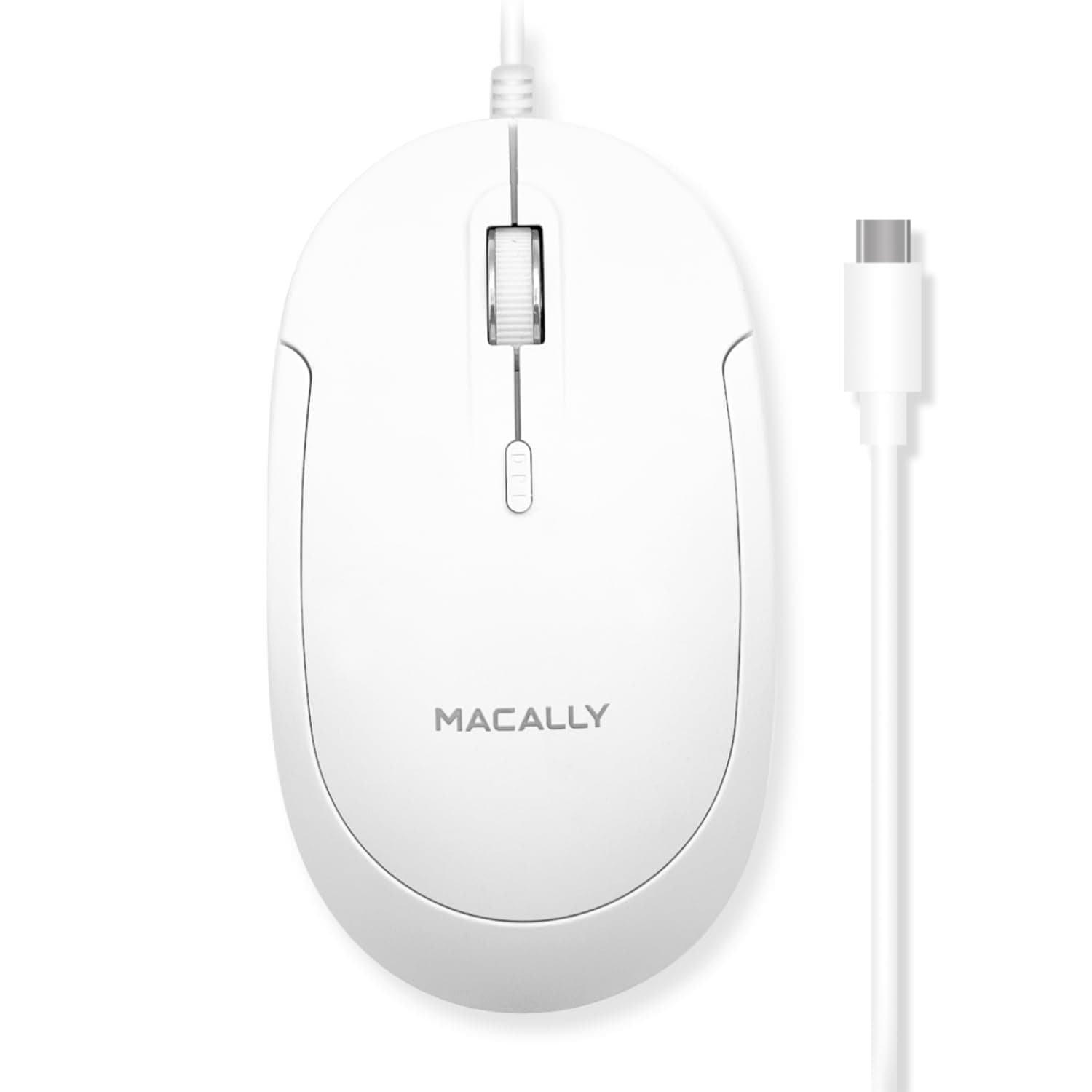 Wired USB C Mouse for Mac and PC - Slim, Quiet, and Reliable - Type C Mouse for MacBook Pro/Air, iMac, Apple iPad, Laptop, Computer Desktop with 3 Button, Scroll Wheel, USBC, and 4 DPI Mode