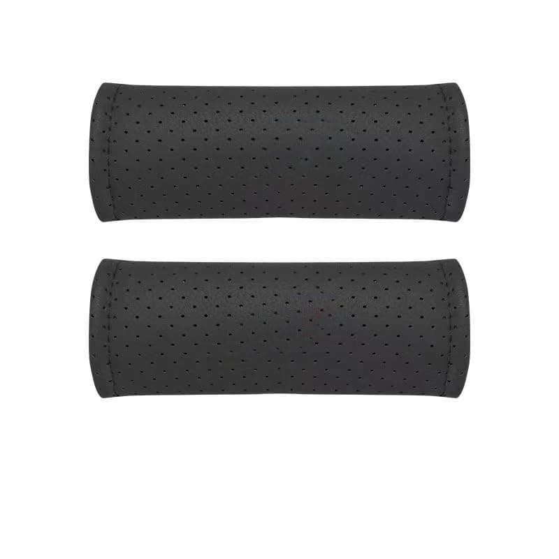 2 Pcs Leather Door Handle Cover Soft Car Handle Protector Compatible with BMW 1 2 3 4 5 6 7 Series X1 X2 X3 X4 X5 X6 Interior Accessories (Handle Cover)